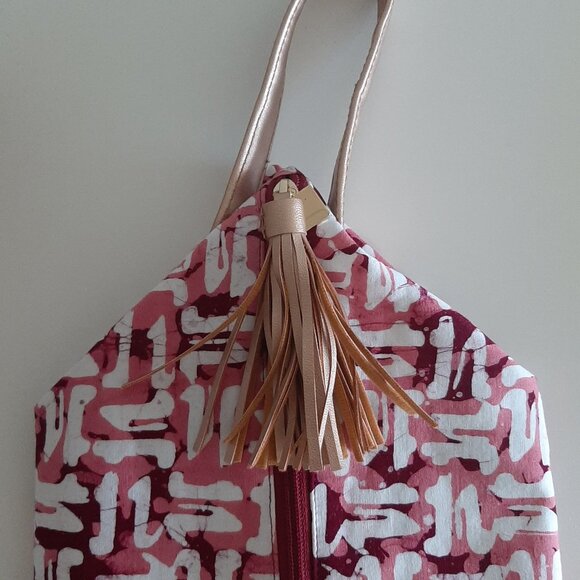BATIK BOUTIQUE - Ketaput Bag - Pink Pagar - Picture 6 of 6